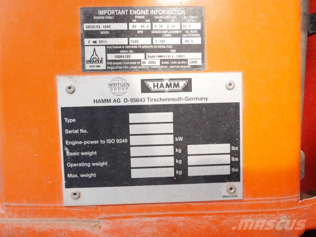 Hamm 3205 Tiivistyskoneet