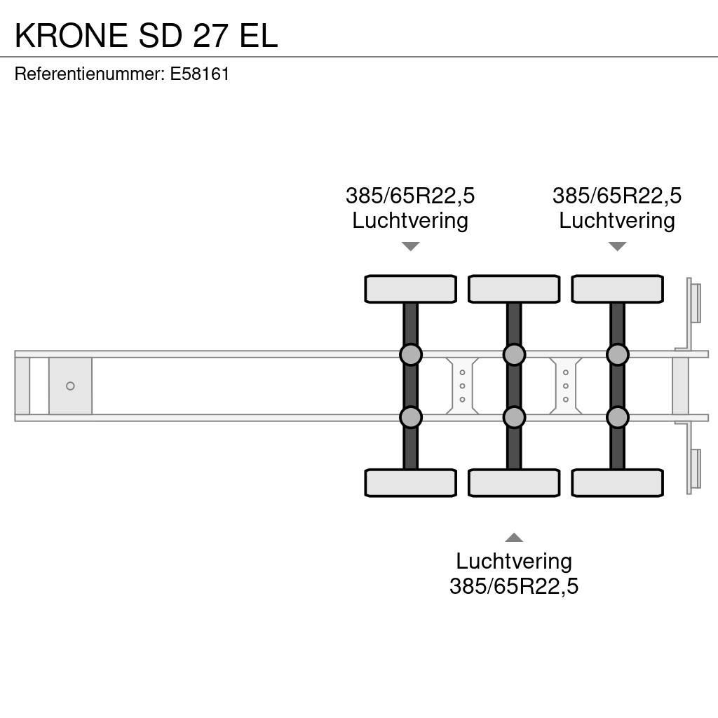 Krone SD 27 EL Lavapuoliperävaunut