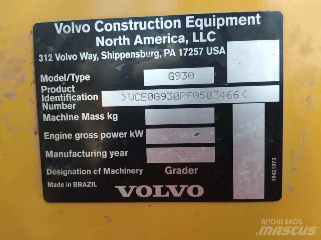 Volvo G 930 Tiehöylät