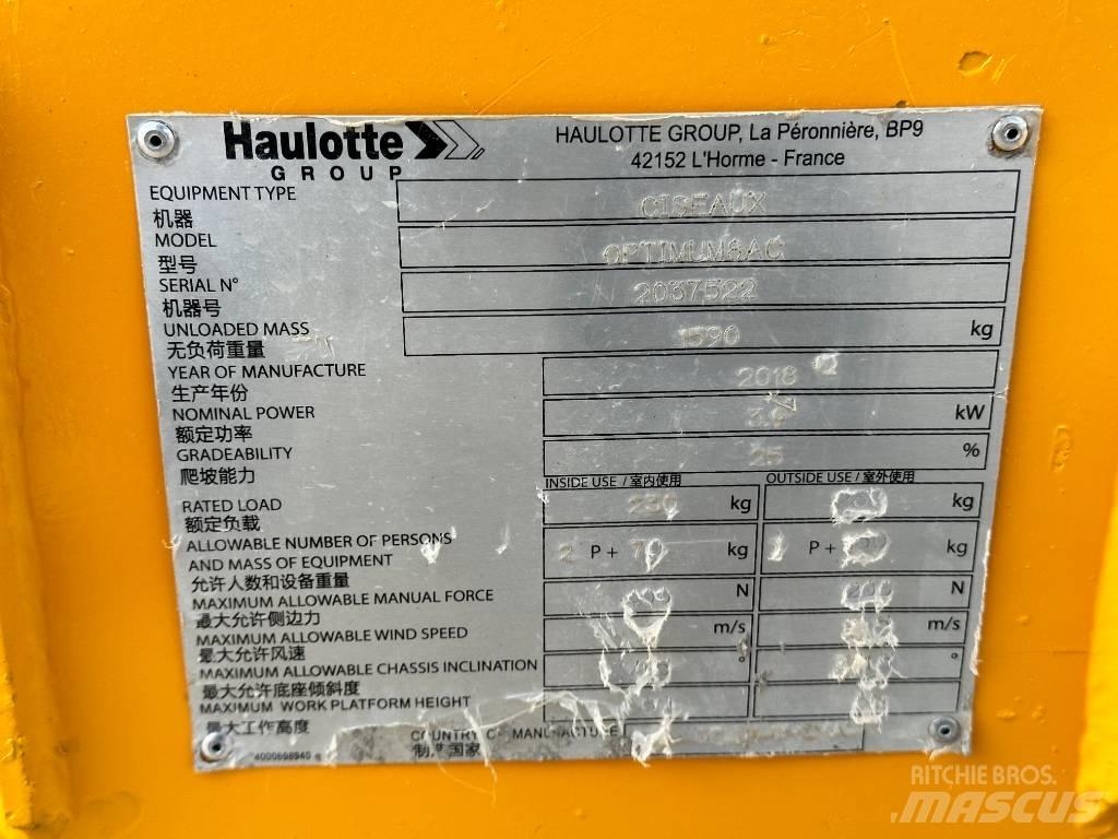 Haulotte OPTIMUM 8 Saksilavat