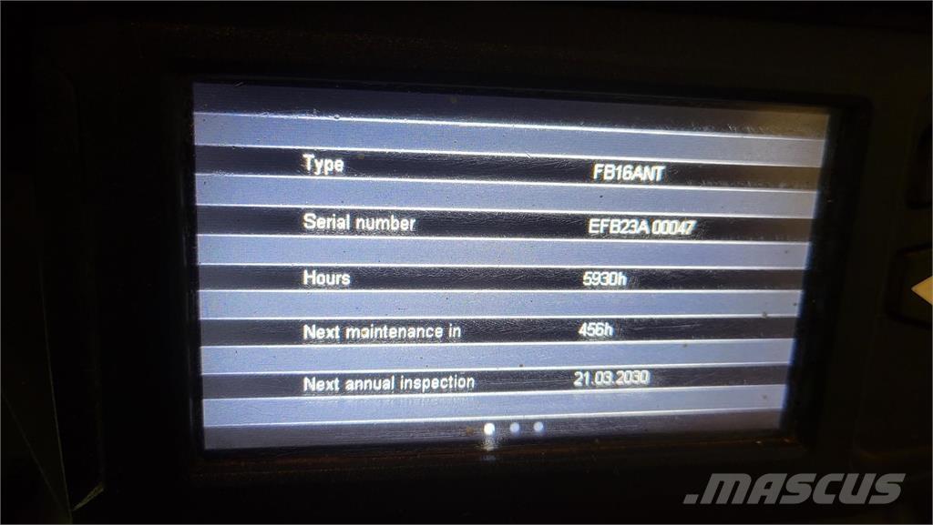 Mitsubishi FB16ANT Sähkötrukit