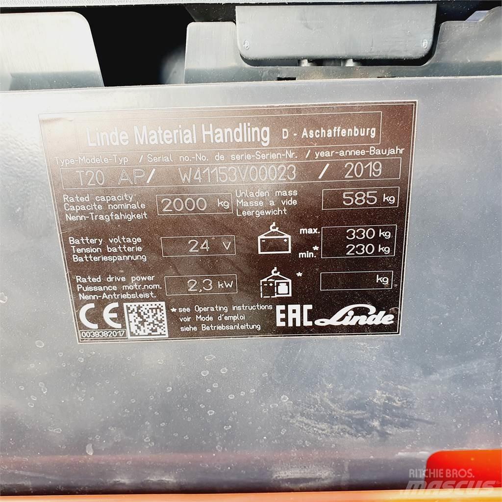 Linde T20AP Narrow Lavansiirtotrukit
