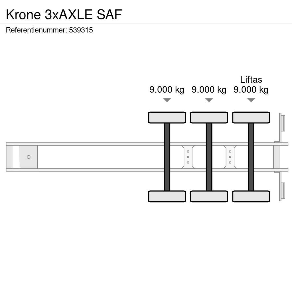 Krone 3xAXLE SAF Umpikori puoliperävaunut