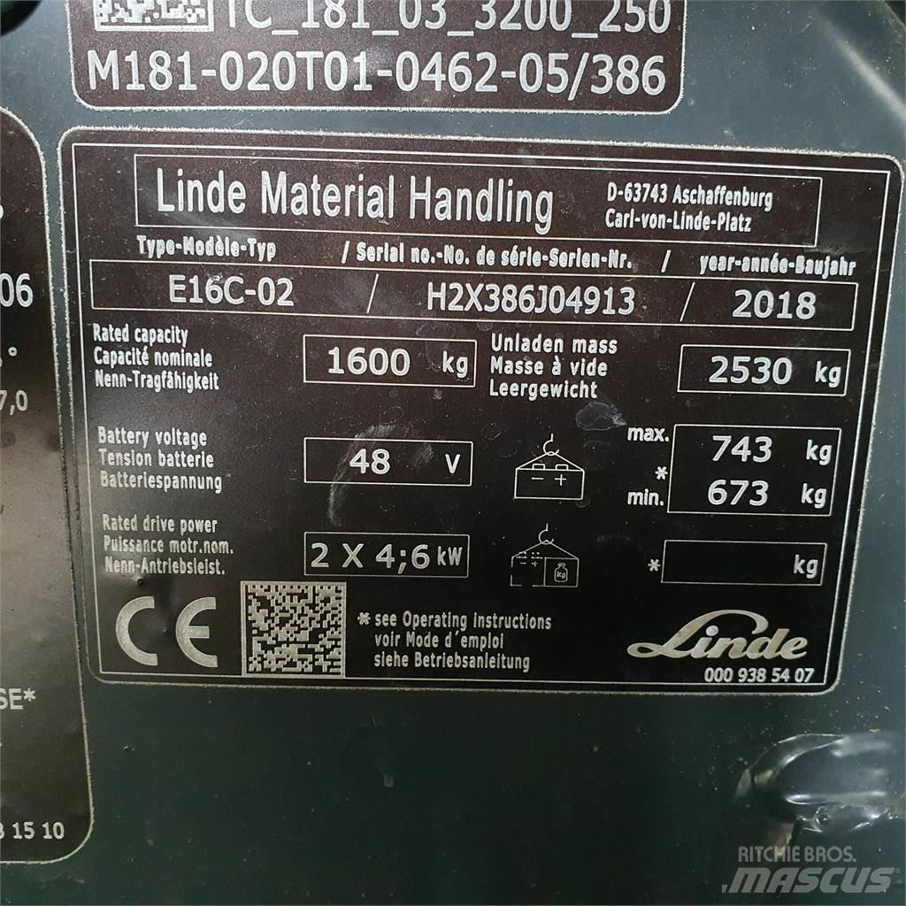 Linde E16C Sähkötrukit