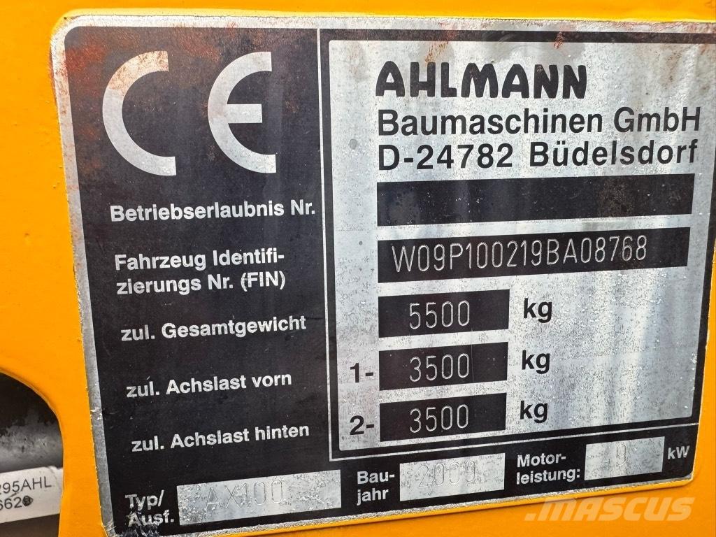 Allman AX 100 Pyöräkuormaajat