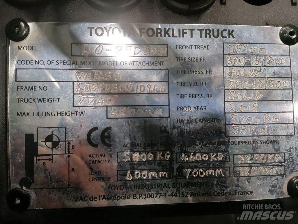 Toyota 40-8FD50N Dieseltrukit