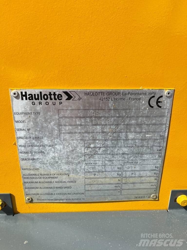 Haulotte Star-10AC Teleskooppipuominostimet