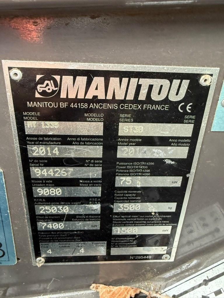 Manitou MT 1335 ST3B Kurottajat