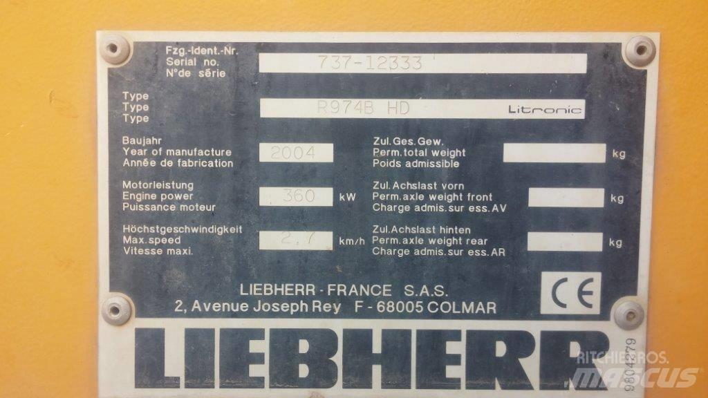 Liebherr R 974 B HD Telakaivukoneet