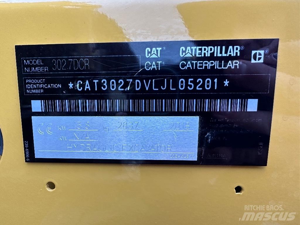CAT 302.7 D CR Minikaivukoneet < 7t