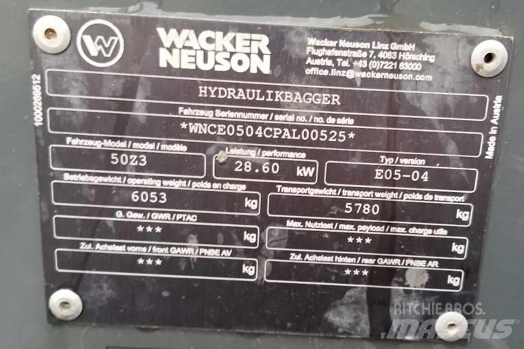 Wacker Neuson 50Z3 Telakaivukoneet