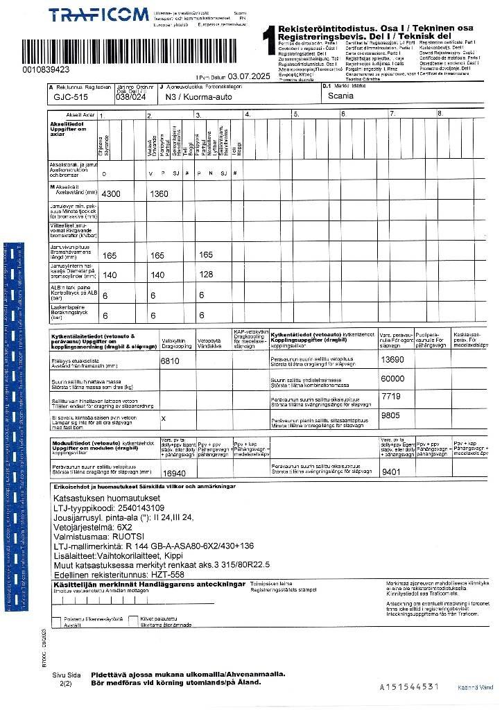 Scania R 144 Koukkulava kuorma-autot