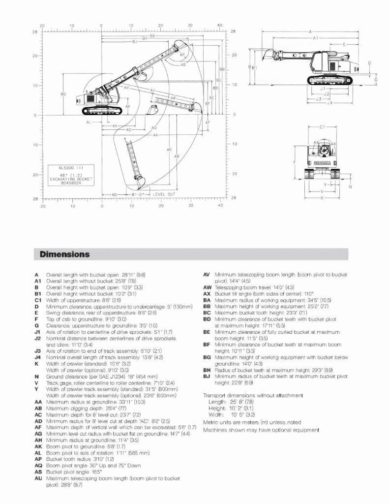 Gradall XL 5200 III Telakaivukoneet