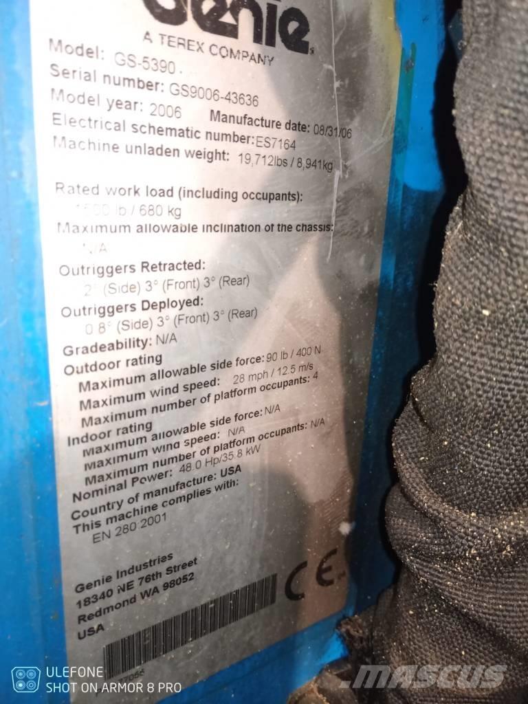 Genie GS 5390 RT Saksilavat