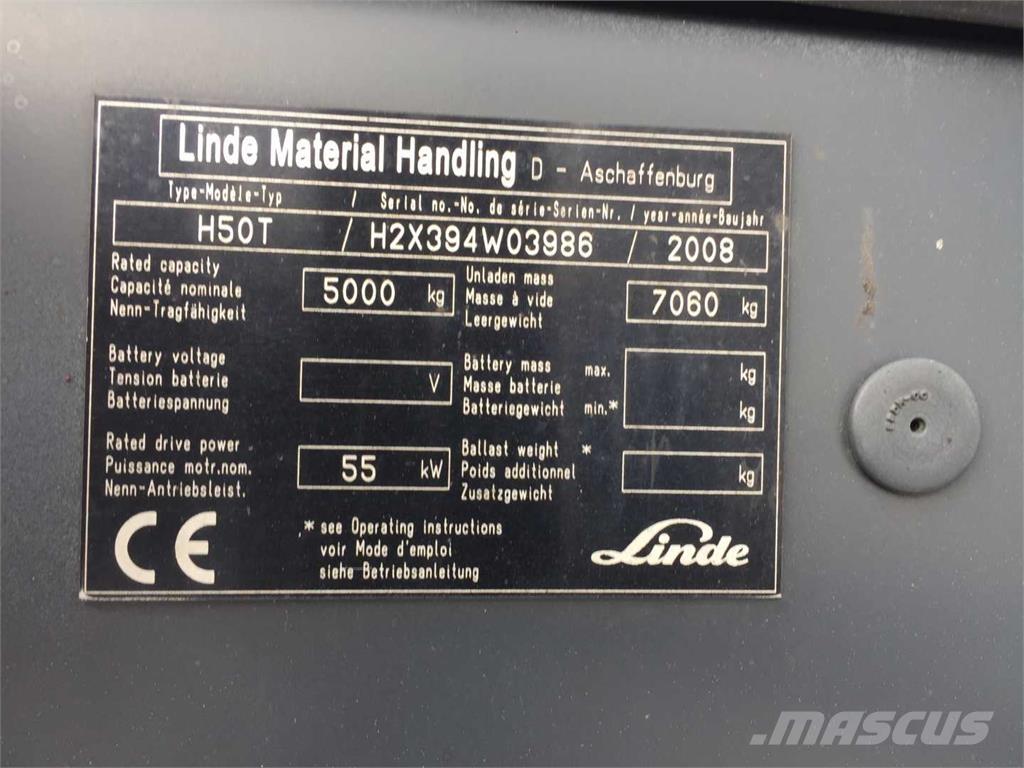 Linde H50T Nestekaasutrukit
