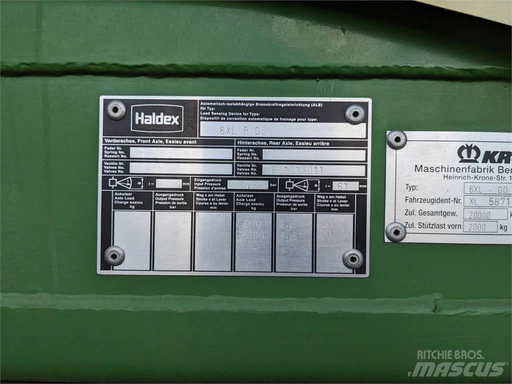 Krone 6XL/R-GD Keräävät noukinvaunut ja silppurivaunut