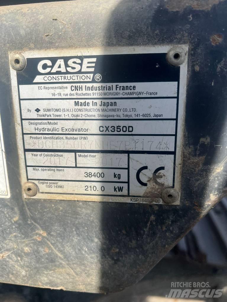 CASE CX 350 D Telakaivukoneet