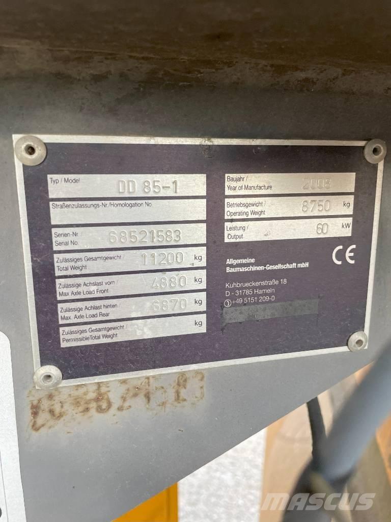 Volvo DD 85 Tandemjyrät