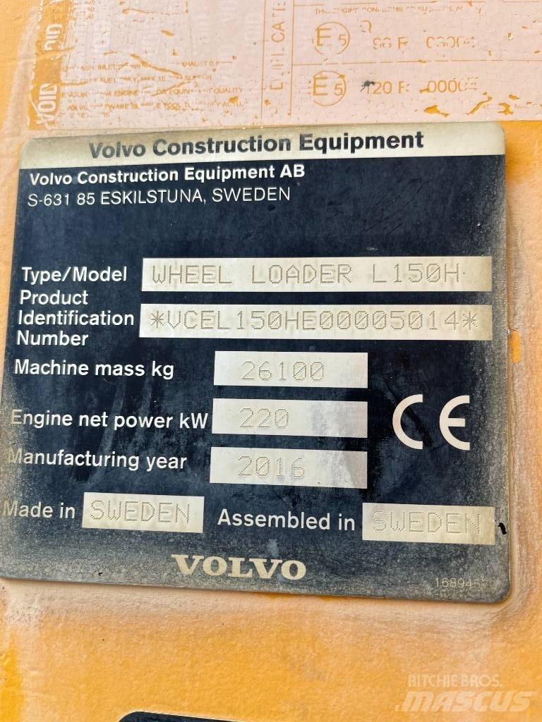 Volvo L150H Pyöräkuormaajat