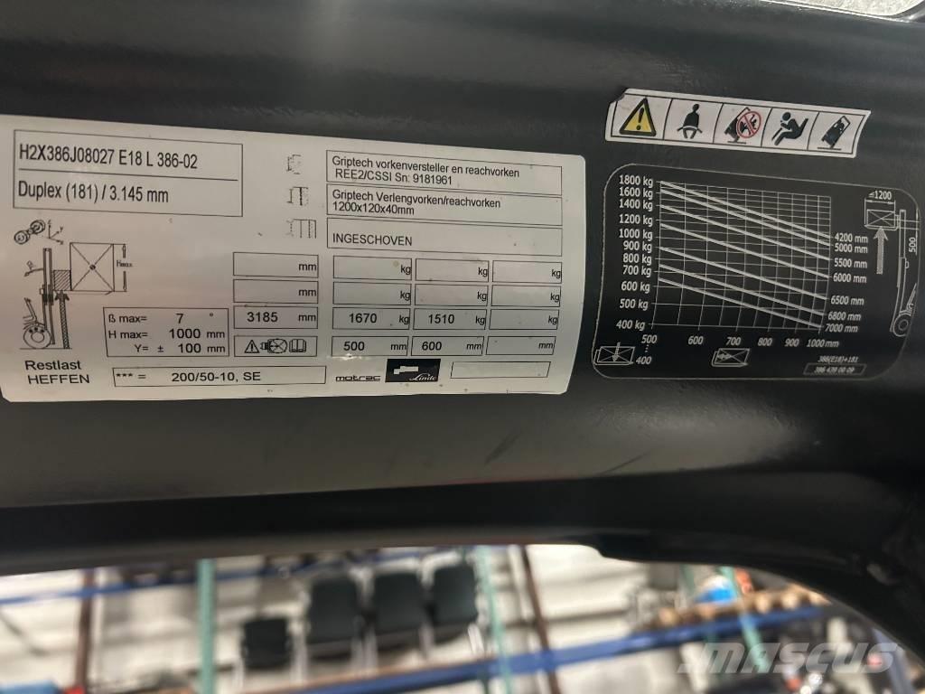 Linde e18l-02 Sähkötrukit