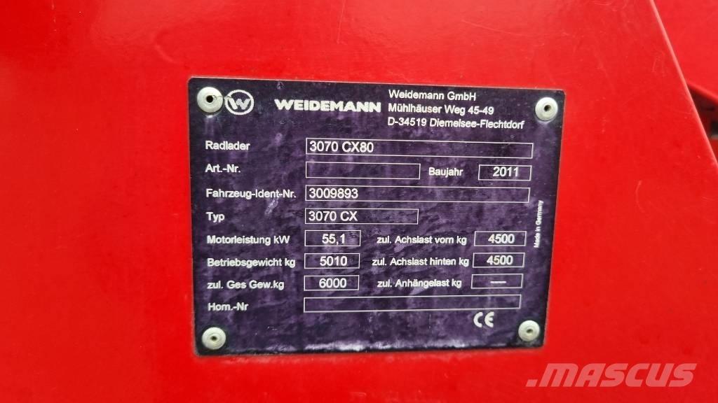 Weidemann 3070CX60 Pyöräkuormaajat