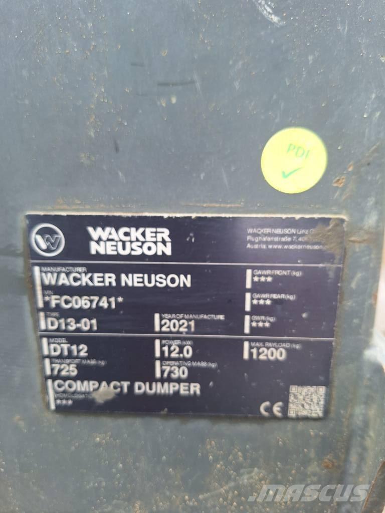 Wacker Neuson DT 12 Teladumpperit