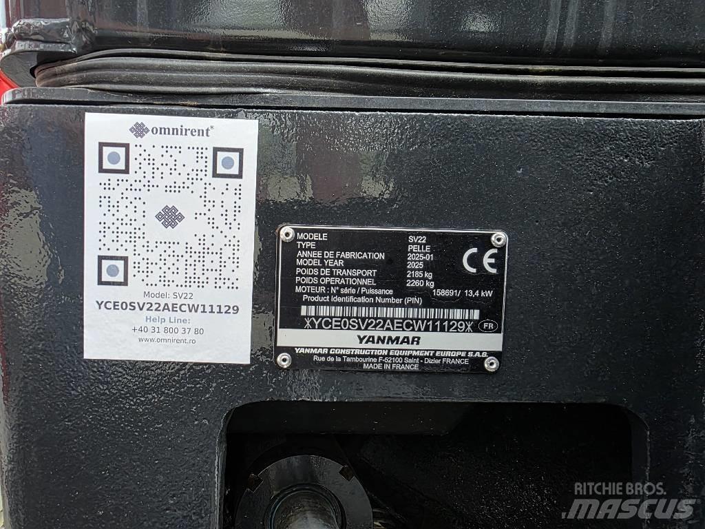 Yanmar SV 22 Minikaivukoneet < 7t