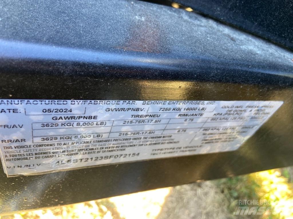 Behnke 1616EFT-8K Muut perävaunut