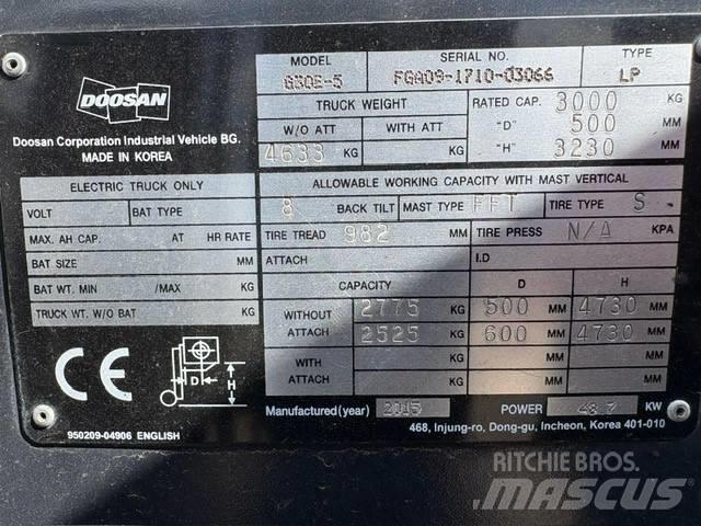 Doosan G 30 E-5 Nestekaasutrukit