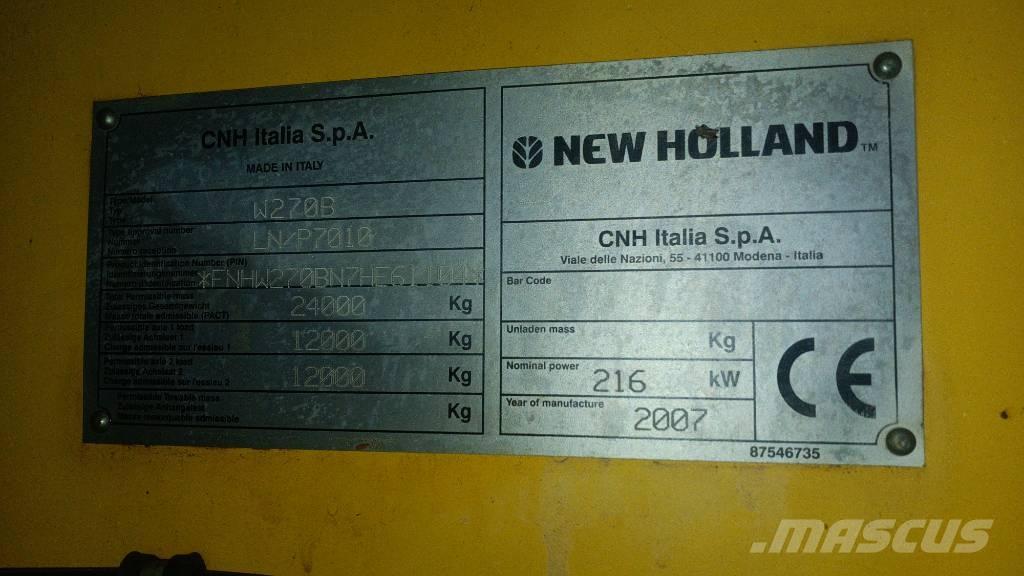 New Holland W 270 B Pyöräkuormaajat