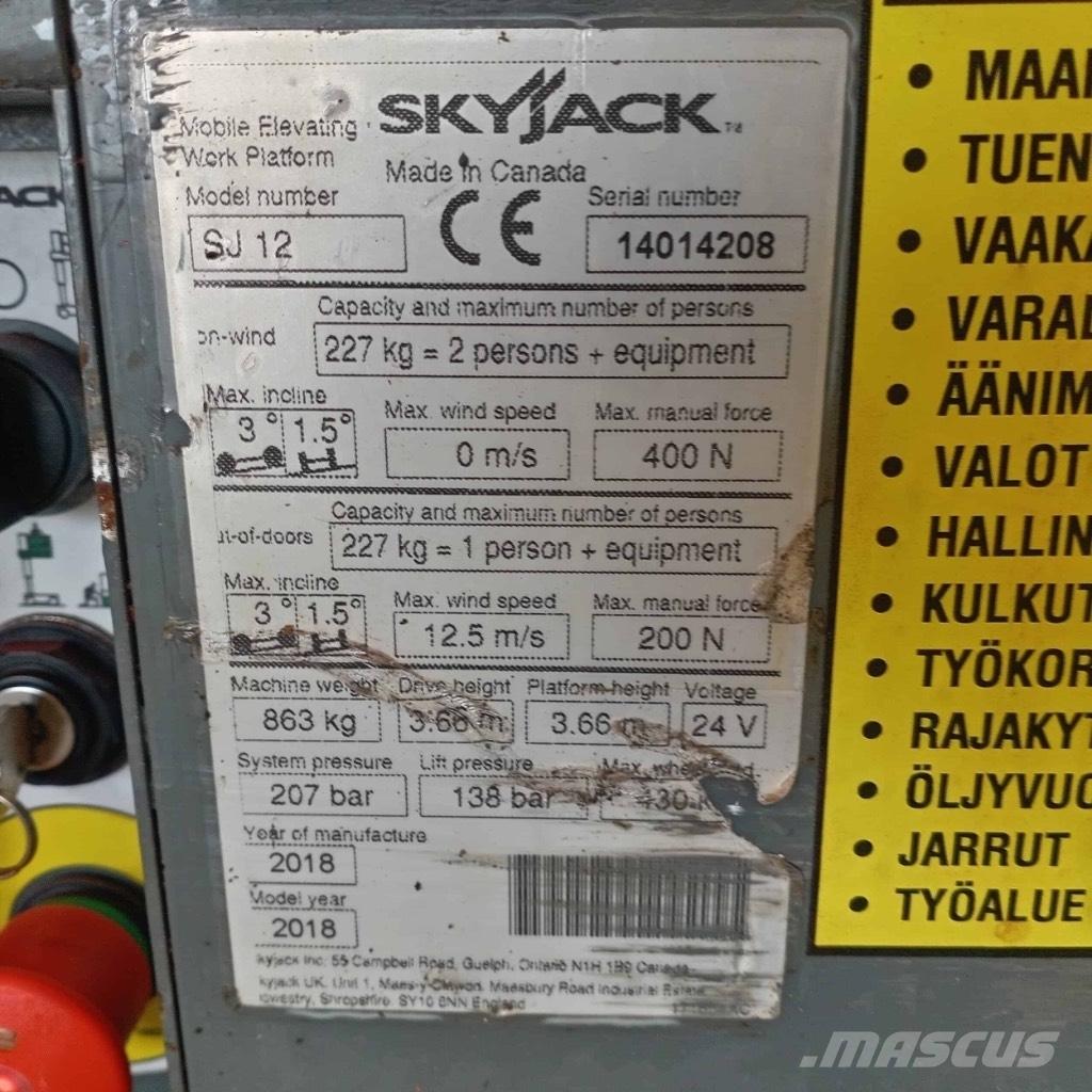 SkyJack SJ 12 Henkilönostimet ja nostolaitteet