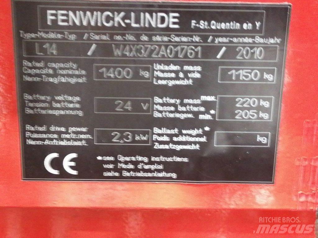Linde L14 Käyden ajettavat pinoamistrukit