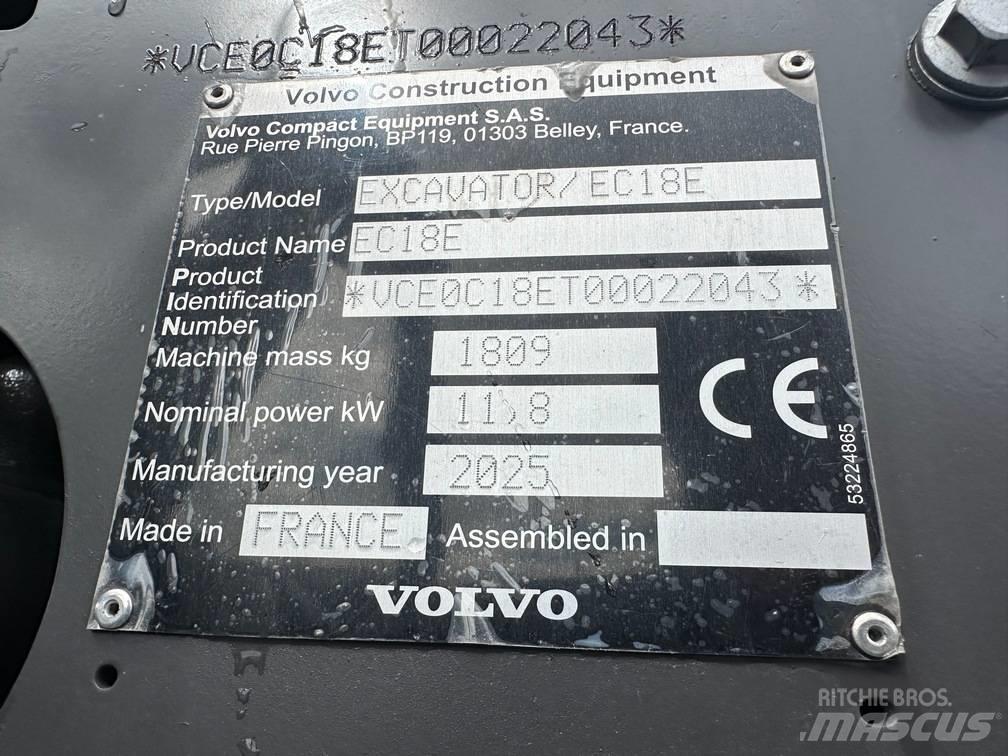 Volvo EC 18 E Minikaivukoneet < 7t