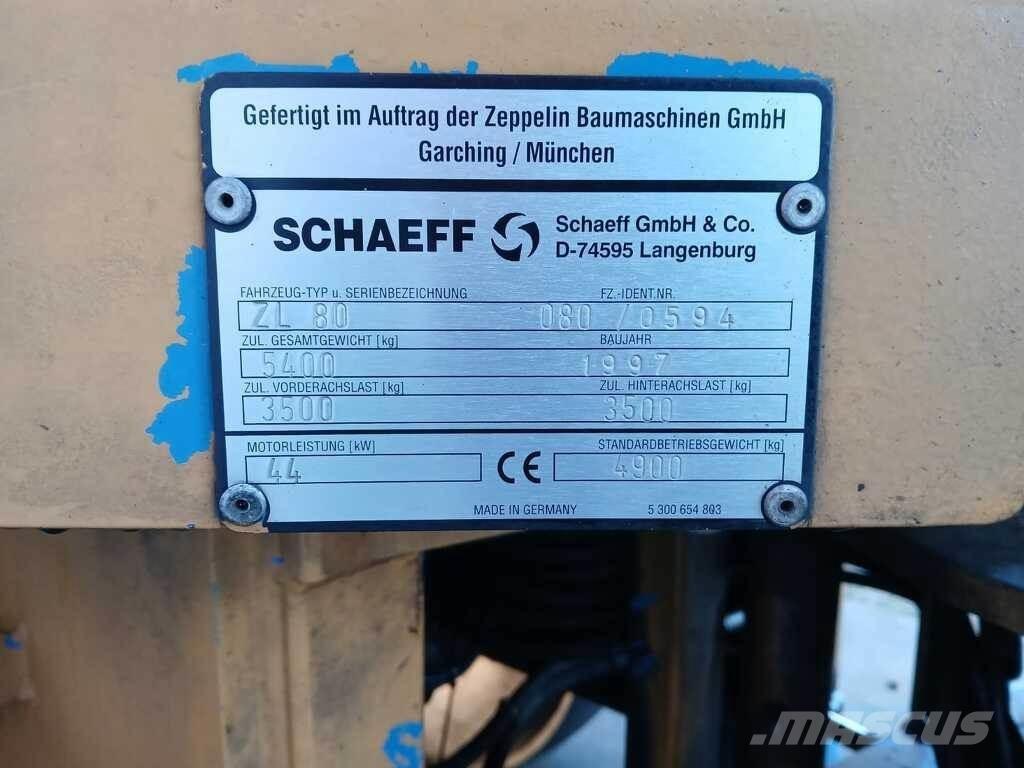 Schaeff ZL 80 Pyöräkuormaajat