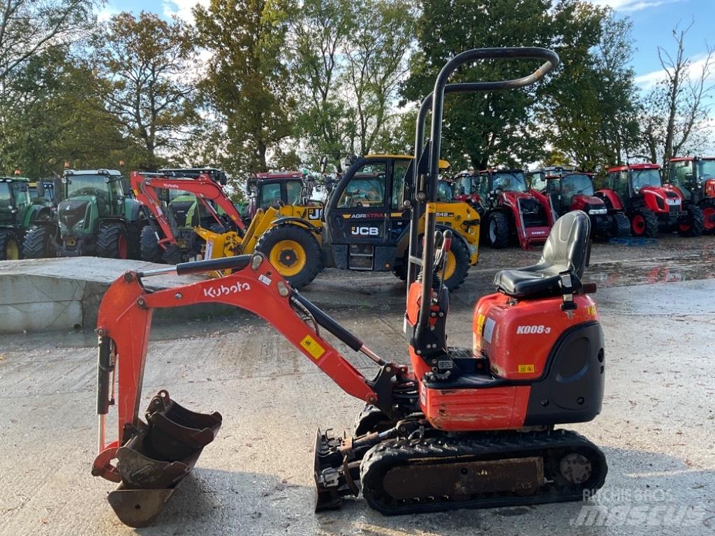 Kubota K 008-3 Minikaivukoneet < 7t