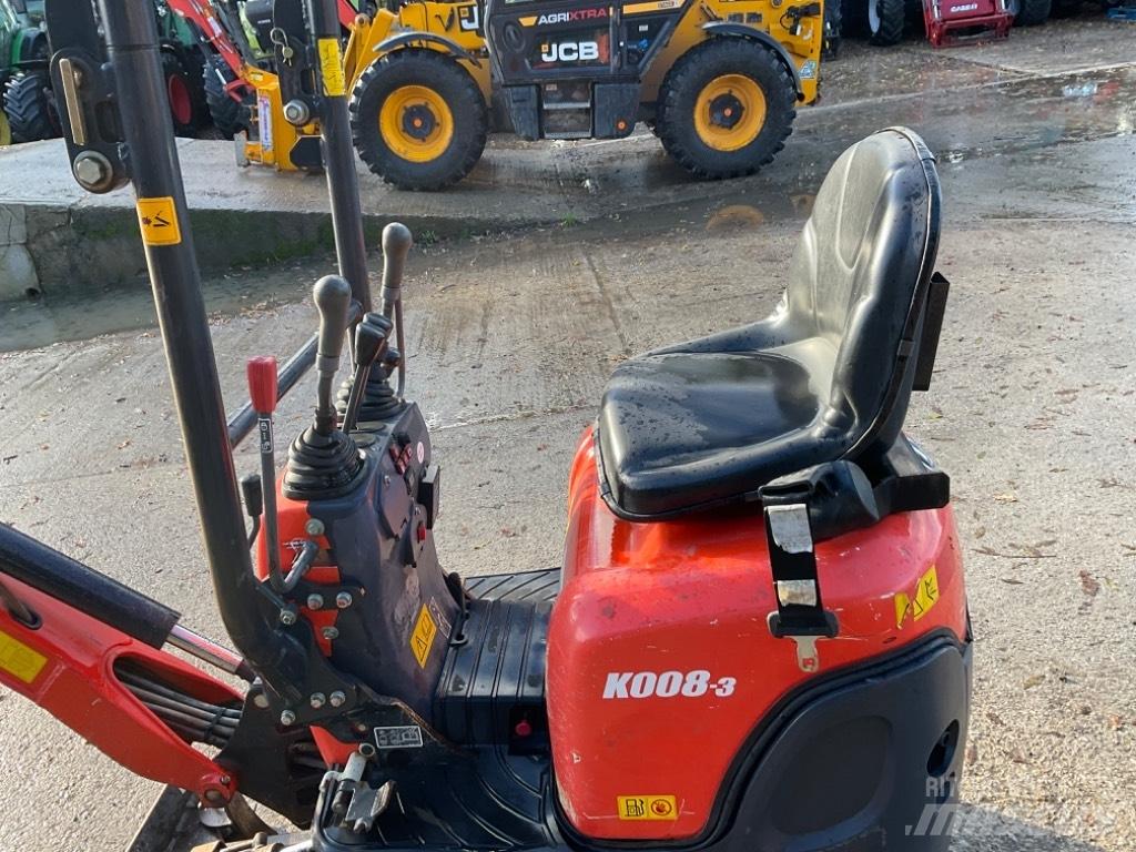 Kubota K 008-3 Minikaivukoneet < 7t