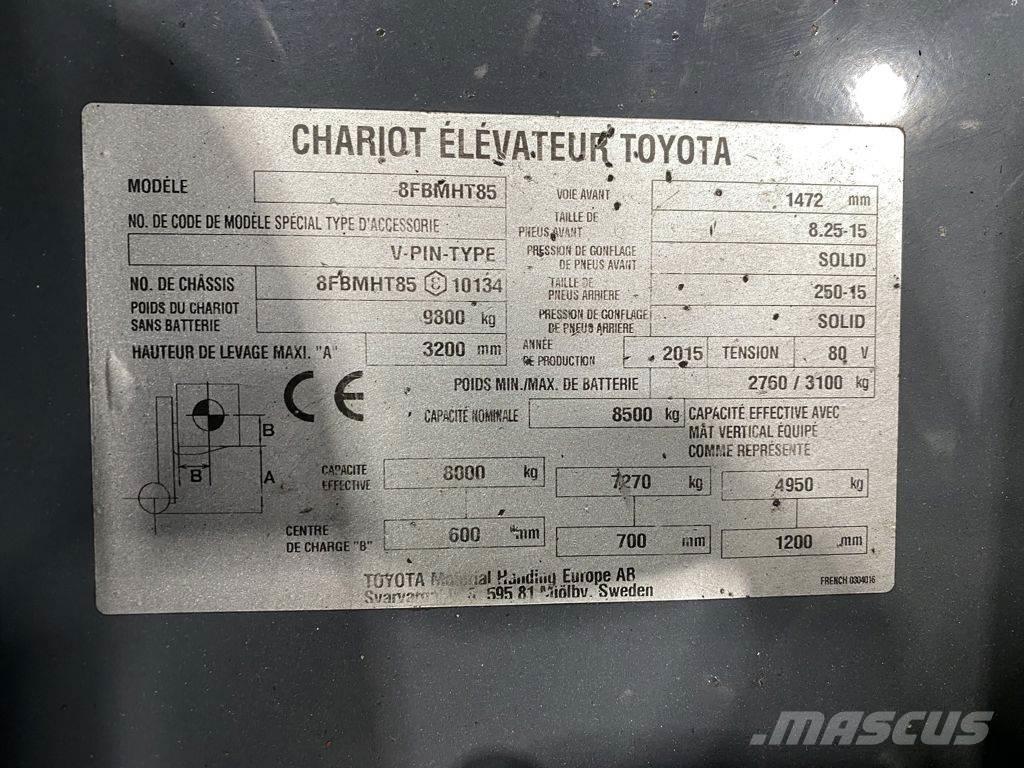 Toyota 8FBMHT85 Sähkötrukit