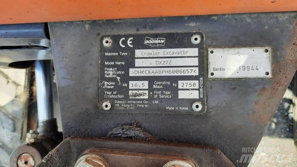 Doosan DX 27 Z Minikaivukoneet < 7t