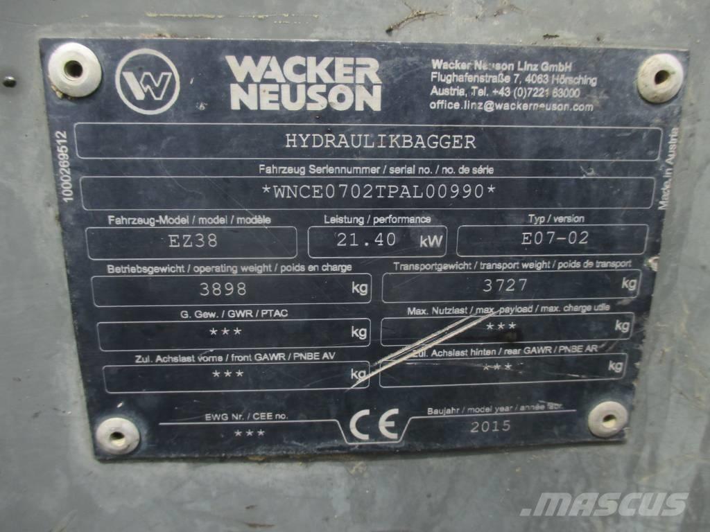 Wacker Neuson EZ 38 Telakaivukoneet