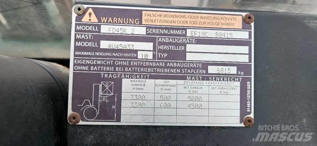 Mitsubishi FD 45 Muut haarukkatrukit