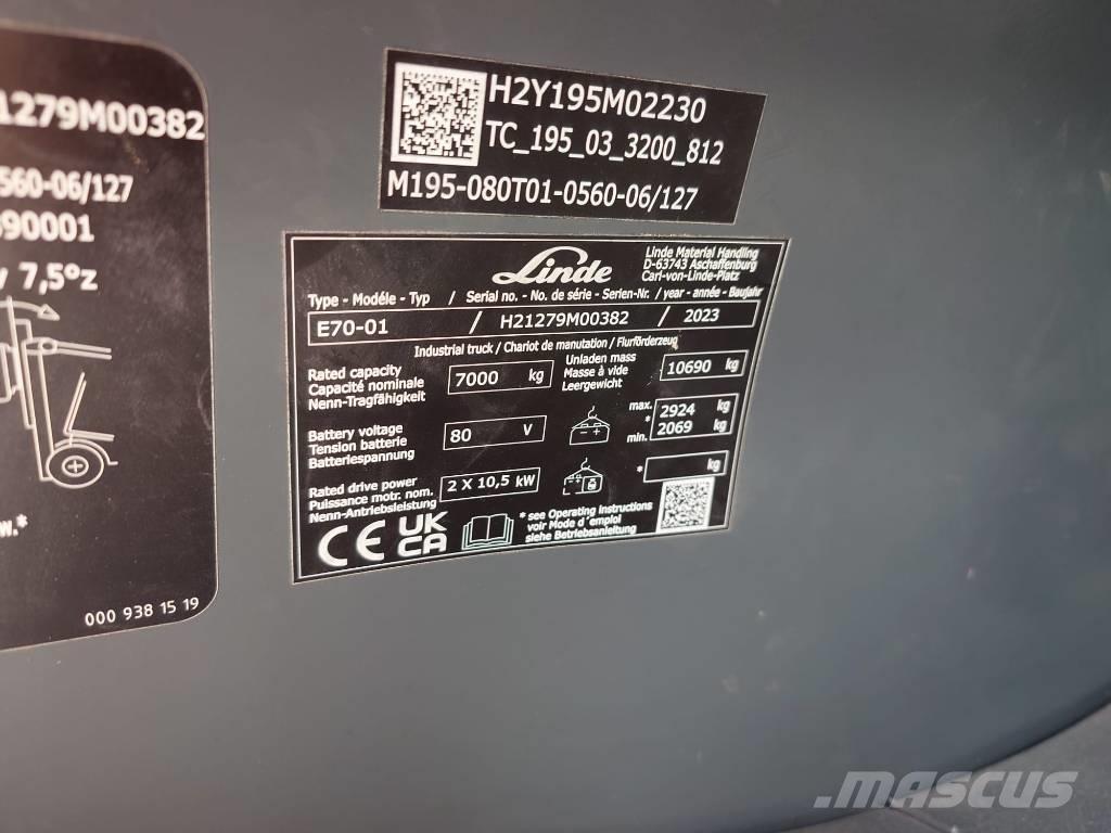 Linde E 70/1279 Sähkötrukit
