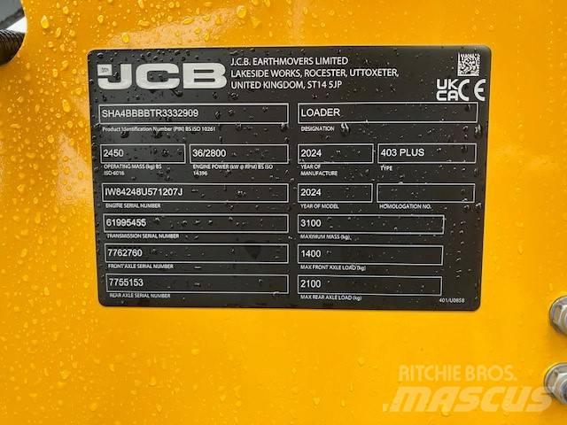 JCB 403 Plus Pyöräkuormaajat