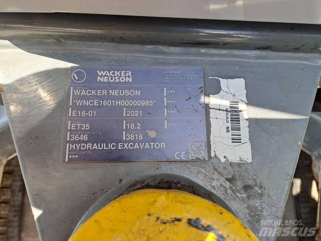 Wacker Neuson ET35 Telakaivukoneet