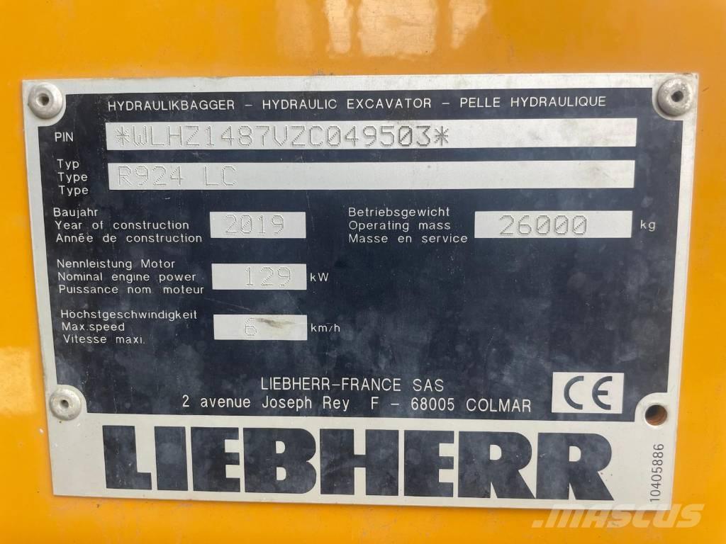 Liebherr R924 G8 Telakaivukoneet