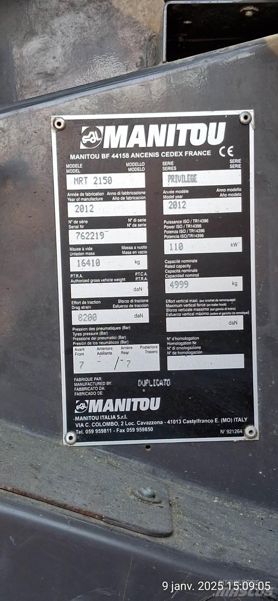 Manitou 2150MRT Kurottajat