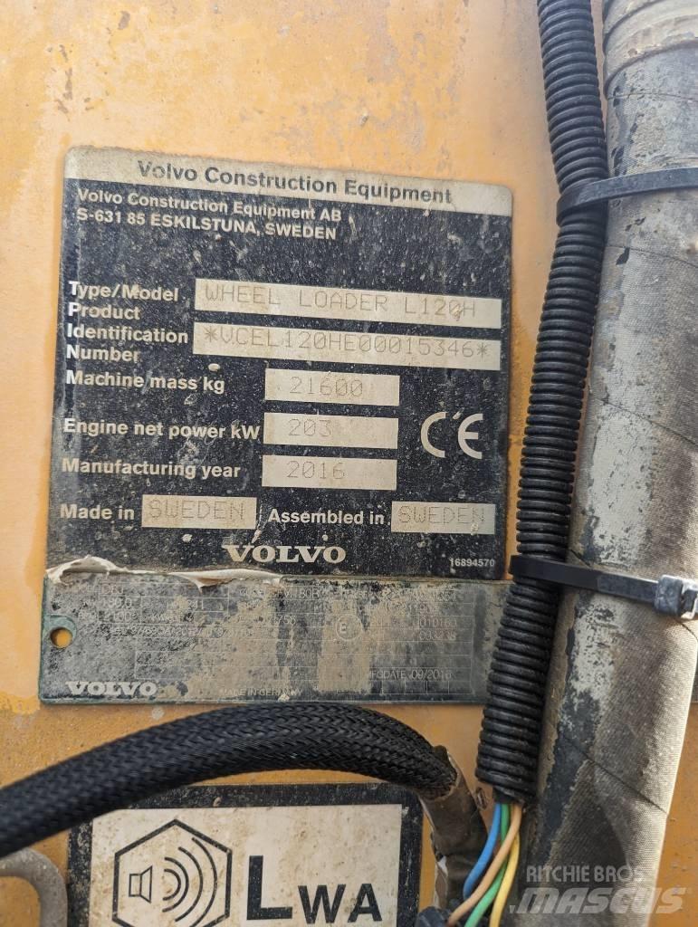 Volvo L 120 H Pyöräkuormaajat