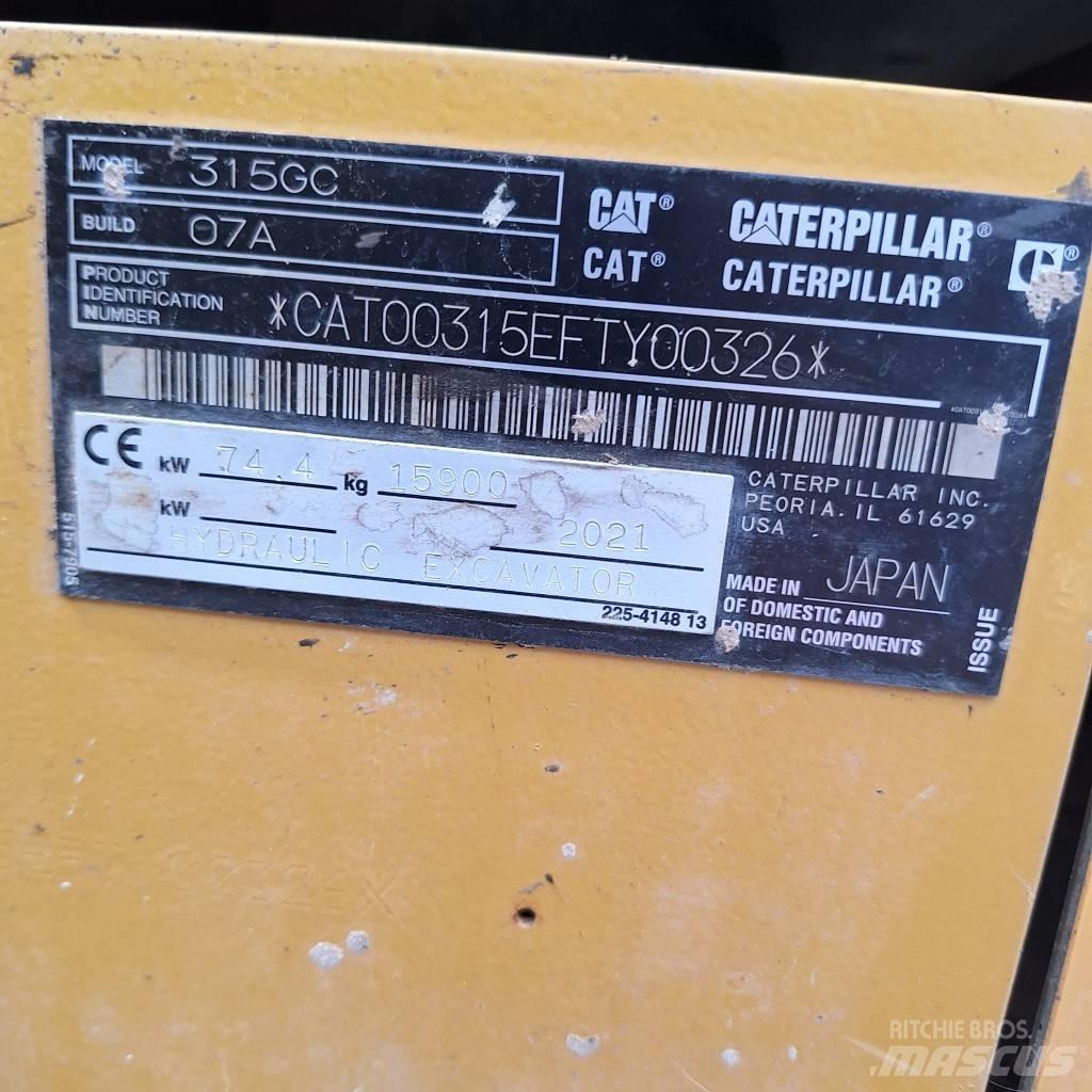 CAT 315 Telakaivukoneet