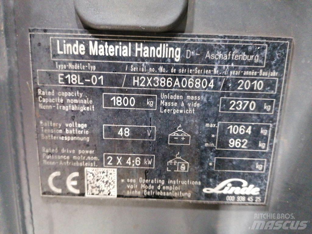 Linde E18L-01 Sähkötrukit