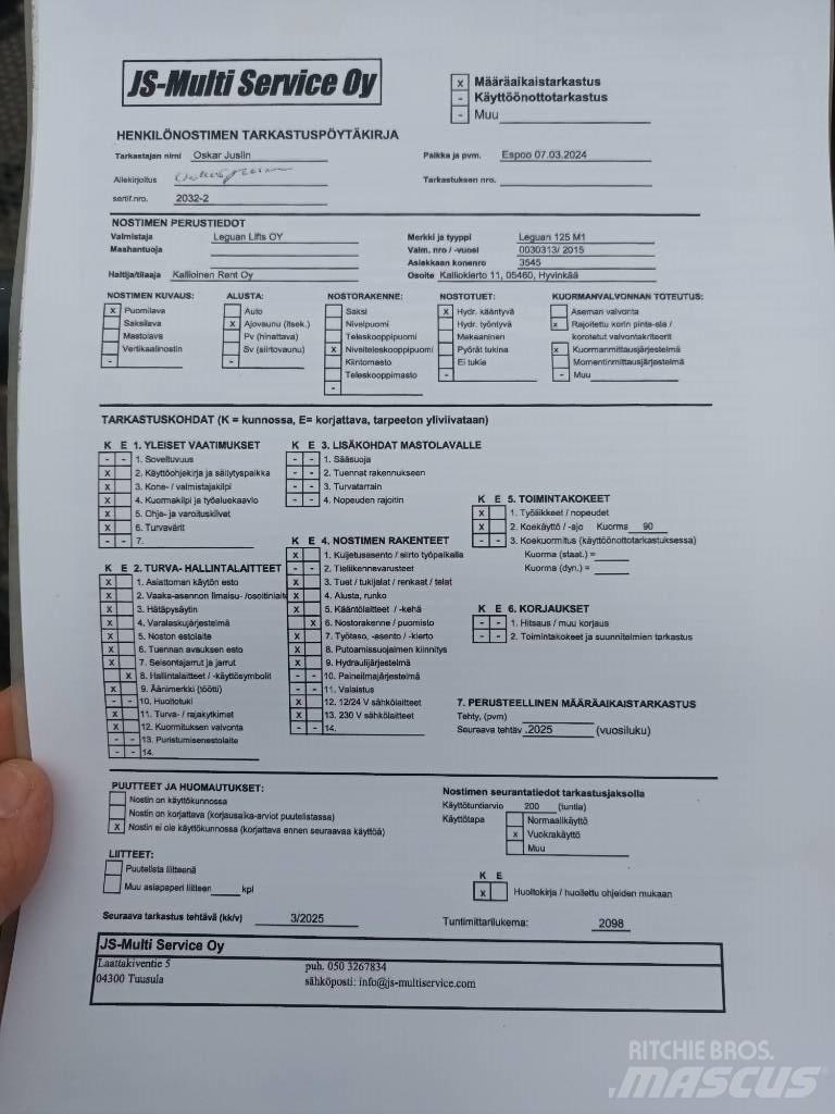 Leguan 125 Pienikokoiset itseliikkuvat puominostimet