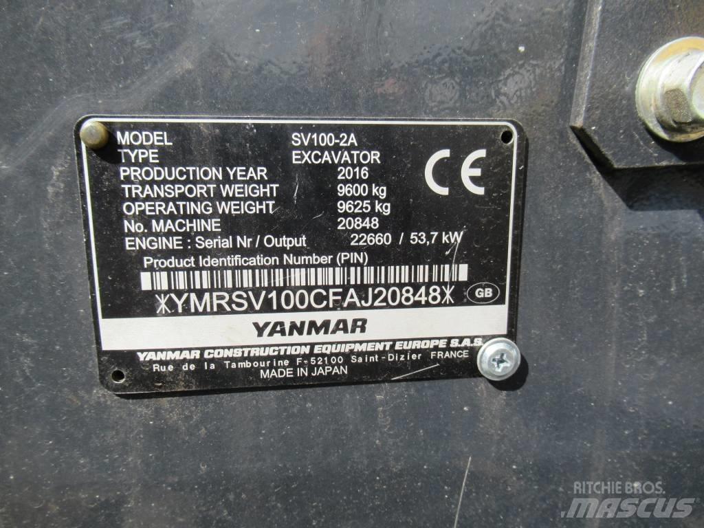 Yanmar SV 100-2A Midikaivukoneet 7t - 12t